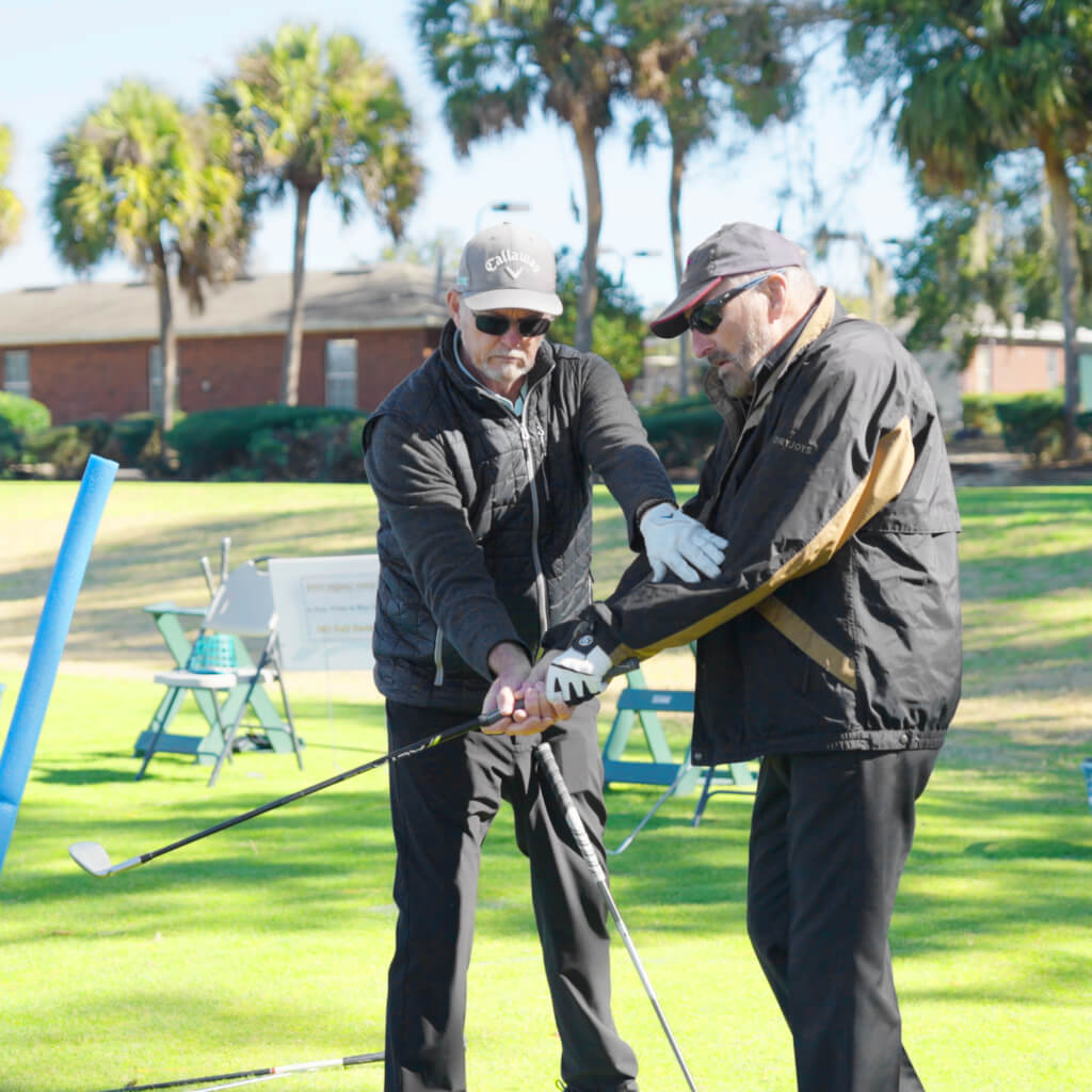 Coach Joe with Student